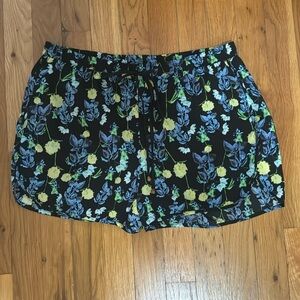 Heartloom Floral Tie Shorts